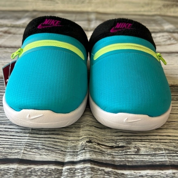 Nike Women’s Burrows Turquoise Blue/Blk ( Slip on ) Size 6 - Picture 5 of 10